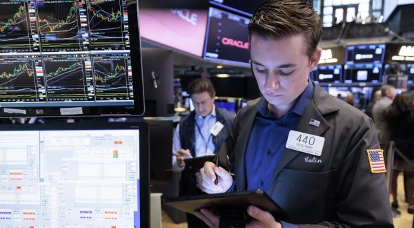 epa10741900 Traders work on the floor of the New York Stock Exchange in New York, USA, 12 July 2023. US stocks surged on 12 July after the United States Department of Labor data showed that inflation of consumer prices was lower in June. The Consumer Price Index for All Urban Consumers (CPI-U) rose 0.2 percent in June, after increasing 0.1 percent in May, while the all items index increased 3.0 percent over the last 12 months, according to the data.  EPA/JUSTIN LANE