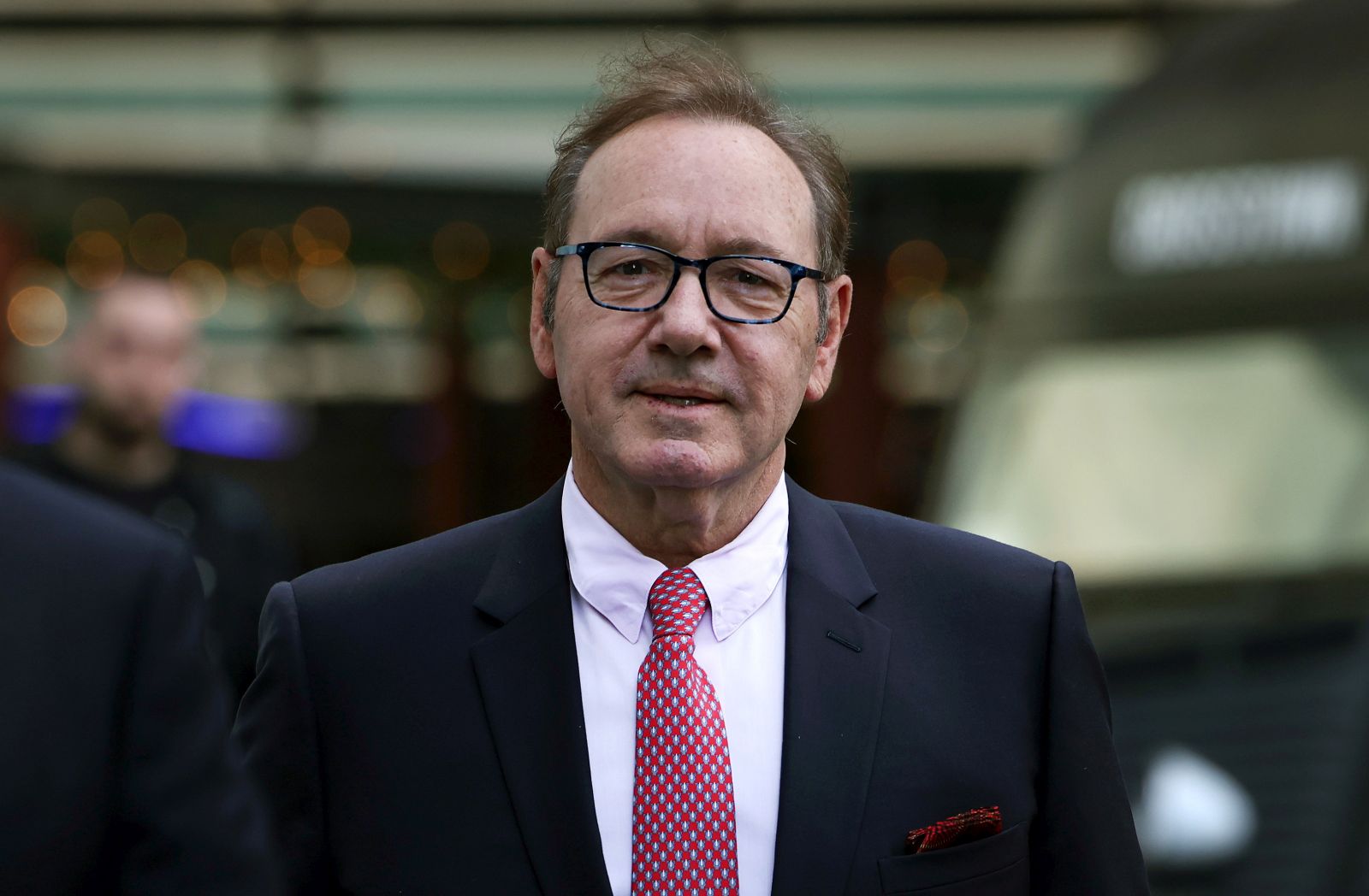 epa10769007 US actor Kevin Spacey arrives at Southwark Crown Court in London, Britain, 26 July 2023. Double Academy Award-winning actor Kevin Spacey is on trial in London accused of sexual offences against four men in Britain.  EPA/ANDY RAIN