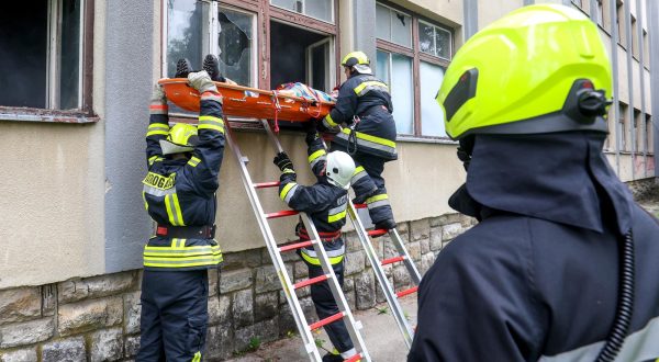 01.07.2023., Samobor - Vjezba civilne zastite. "Samobor - Sveta Nedelja 2023." na lokaciji bivse vojarne Samobor. Photo: Igor Kralj/PIXSELL