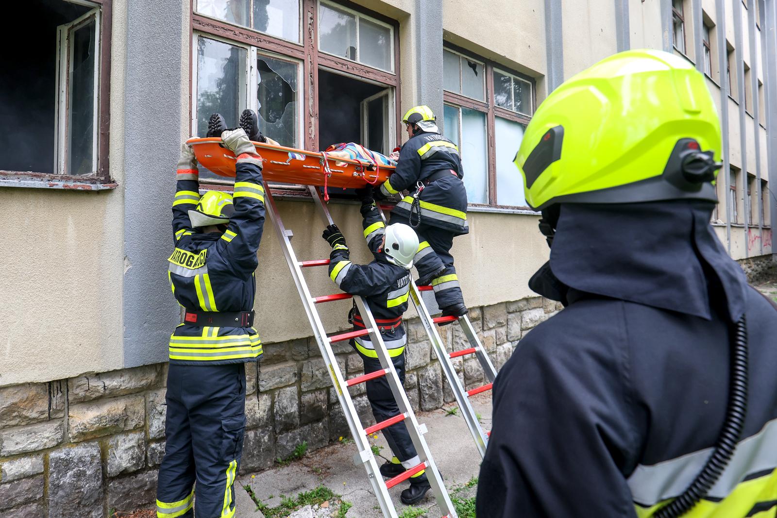 01.07.2023., Samobor - Vjezba civilne zastite. "Samobor - Sveta Nedelja 2023." na lokaciji bivse vojarne Samobor. Photo: Igor Kralj/PIXSELL