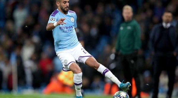 01.10.2019., stadion Etihad, Manchester, Engleska - UEFA Lige prvaka, skupina C, 2. kolo, Manchester City - GNK Dinamo. Riyad MahrezrPhoto: Igor Kralj/PIXSELL