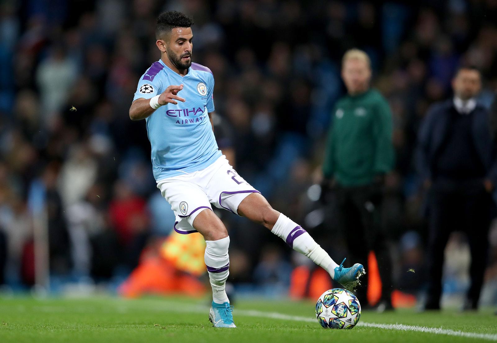 01.10.2019., stadion Etihad, Manchester, Engleska - UEFA Lige prvaka, skupina C, 2. kolo, Manchester City - GNK Dinamo. Riyad MahrezrPhoto: Igor Kralj/PIXSELL