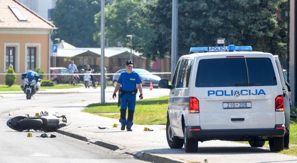 02.07.2023., Cakovec - U Ulici Stjepana Radica doslo je do prometne nesrece kada je vozaca osobnog automobila oduzeo prednost vozacu motocikla koji je pritom smrtno stradao. Photo: Vjeran Zganec Rogulja/PIXSELL
