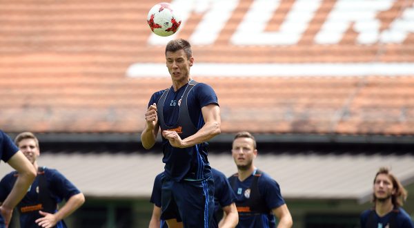 Murska Sobota: Jutarnji trening nogometaša Dinama 03.07.2018., Stadion Fazanerija, Murska Sobota, Slovenija - Jutarnji trening nogometnog kluba GNK Dinamo Zagreb. Filip Benkovic. rPhoto: Goran Stanzl/PIXSELL