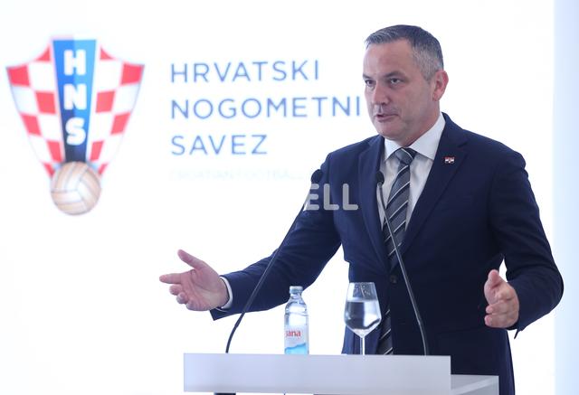 03.07.2023., Velika Gorica - Svecano potpisivanje Sporazuma o darovanju zemljista izmedju Vlade RH i Hrvatskog nogometnog saveza. Photo: Marko Prpic/PIXSELL