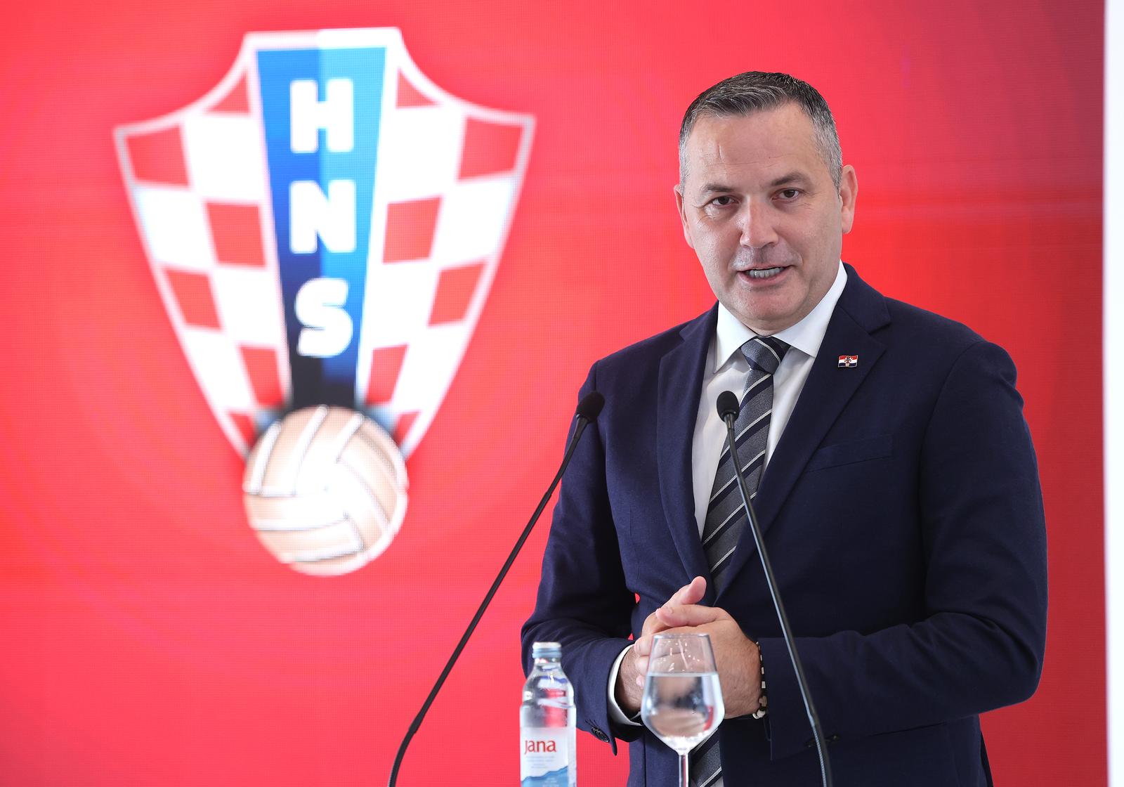 03.07.2023., Velika Gorica - Svecano potpisivanje Sporazuma o darovanju zemljista izmedju Vlade RH i Hrvatskog nogometnog saveza. Photo: Marko Prpic/PIXSELL