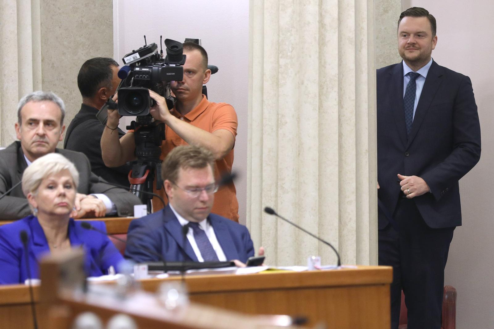 04.07.2023., Zagreb - Sabor 16. sjednicu nastavlja raspravom  o izmjenama i dopunama Zakona o porezu na dohodak. Photo: Patrik Macek/PIXSELL