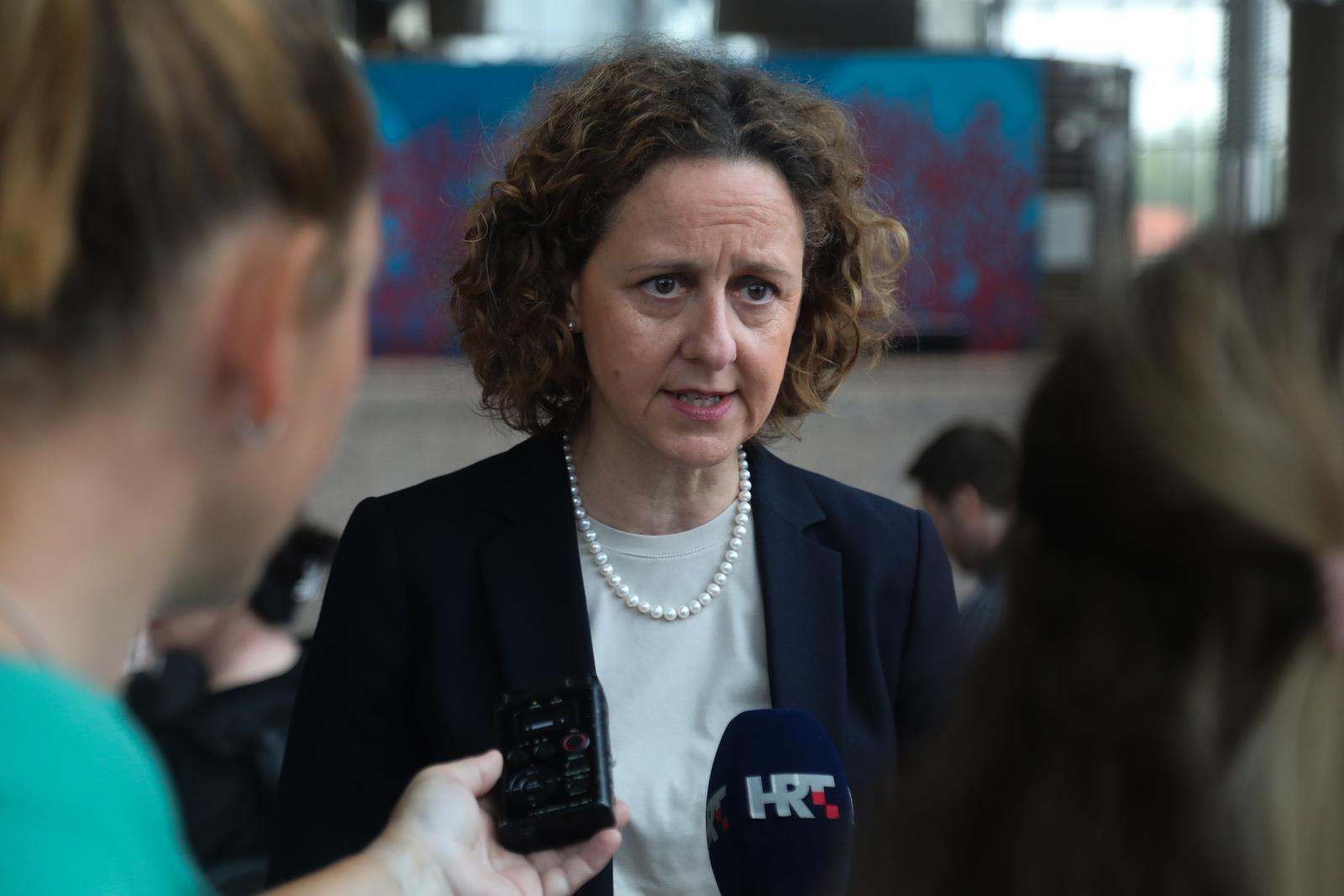 04.07.2023., Zagreb - Ministarstvo kulture predstavilo je u NSK  Pregled kulturnog razvoja i kulturnih politika u RH i nacrt Nacinalnog plana razvoja kulture i medija za radzoblje od 2023. do 2027. godine. Photo: Zeljko Hladika/PIXSELL