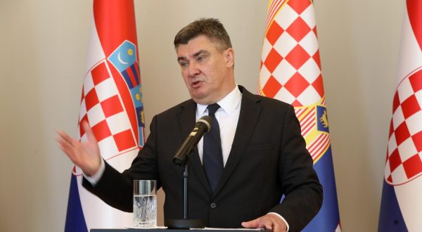 04.07.2023.,Zagreb - Predsjednik Republike Hrvatske Zoran Milanović odrzao je  konferenciju za medije Photo: Robert Anic/PIXSELL