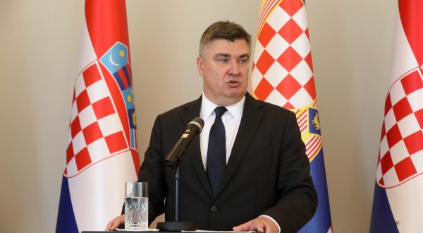 04.07.2023.,Zagreb - Predsjednik Republike Hrvatske Zoran Milanović odrzao je  konferenciju za medije Photo: Robert Anic/PIXSELL