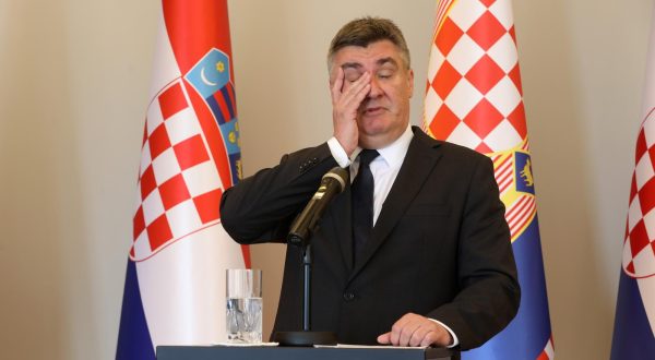 04.07.2023.,Zagreb - Predsjednik Republike Hrvatske Zoran Milanović odrzao je  konferenciju za medije Photo: Robert Anic/PIXSELL