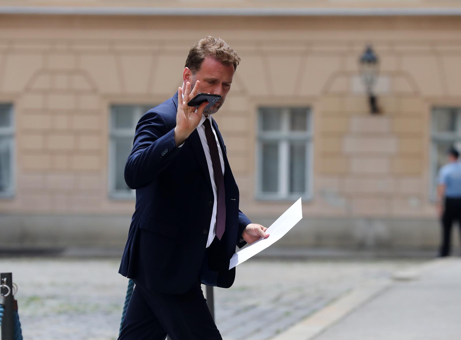 04.07.2023., Zagreb - U Banski dvoima odrzan je sastanak parlamentarne vecine Photo: Zeljko Hladika/PIXSELL