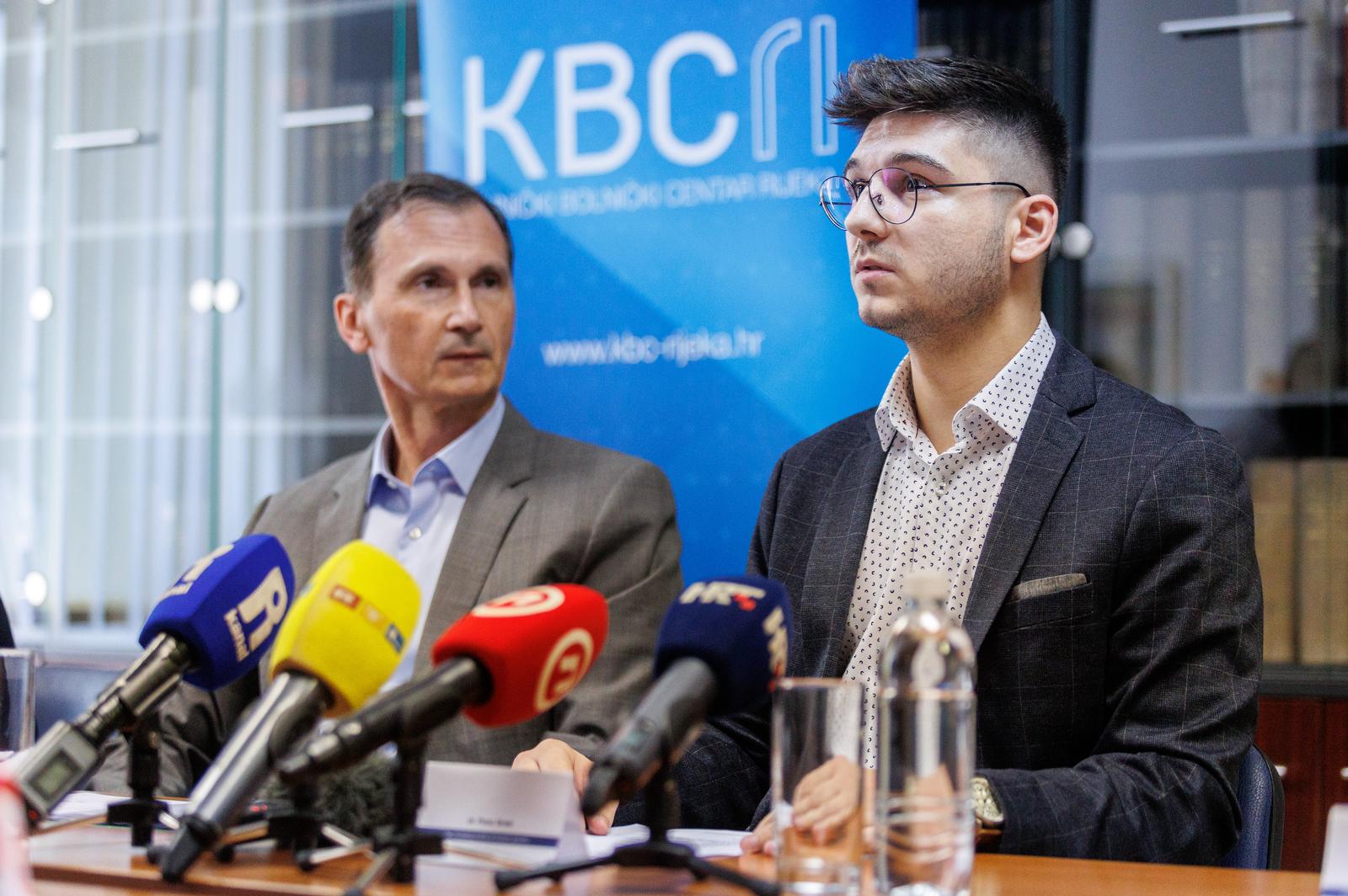 4.7.2023.., Rijeka - Predstavljanje medicinske genetike – Rijeka kao dio globalnog i povijesnog nacionalnog iskoraka. Konferenciji su nazocili predsjednik Hrvatskog drustva za humanu genetiku, predsjednik Hrvatskog drustva za personaliziranu medicinu Hrvatskog lijecnickog zbora i predsjednik Upravnog vijeca Specijalne bolnice Sveta Katarina prof. dr. sc. Dragan Primorac, ravnatelj KBC-a Rijeka prof. dr. sc. Alen Ruzic uz clanove Uprave bolnice te dekan Medicinskog fakulteta Sveucilista u Rijeci prof. dr. sc. Goran Hauser.

Tiskovnoj konferenciji nazočit će i članovi Upravnog odbora Hrvatskog društva za humanu genetiku prof. dr. sc. Darko Antičević i izv. prof. dr. sc. Saša Missoni te član Hrvatskog društva za humanu genetiku dr. Petar Brlek. Photo: Nel Pavletic/PIXSELL