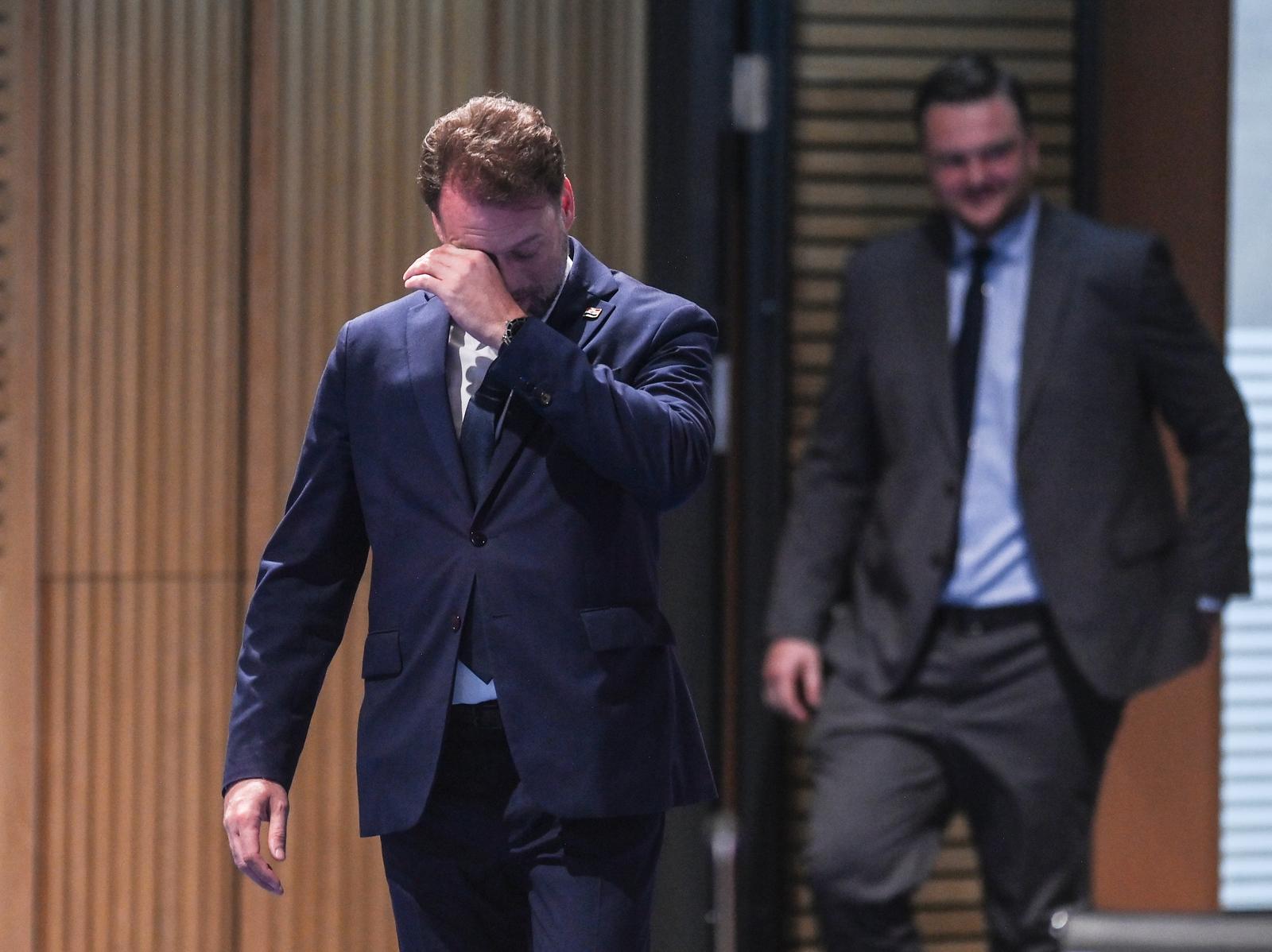 05.07.2023., Zagreb - Clanovi Vlade RH nazocit ce prezentaciji Vijece za provedbu Kodeksa ponasanja državnih duznosnika u tijelima izvrsne vlasti. Predsjednik Vlade Andreja Plenkovic i predsjednica Vijeca za provedbu Kodeksa ponasanja drzavnih duznosnika u tijelima izvrsne vlasti dr. sc. Suncane Roksandic. Photo: Igor Soban/PIXSELL