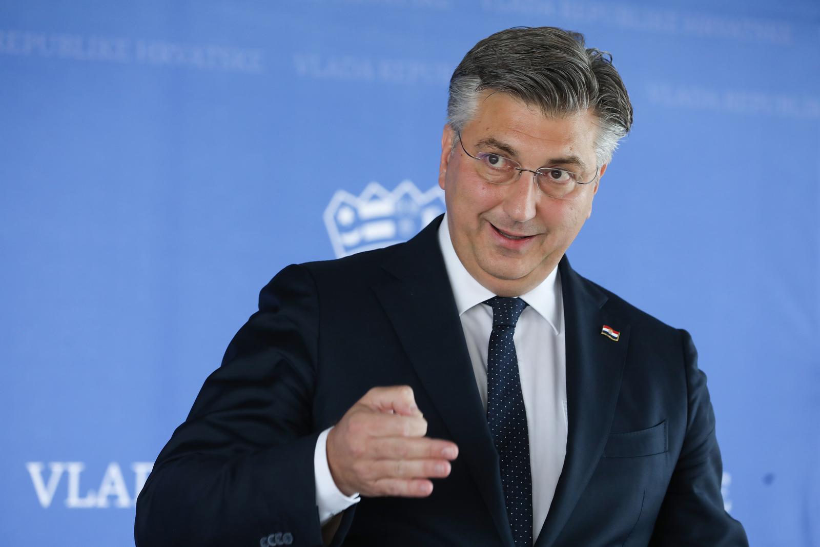 06.07.2023.,Zagreb, pod predsjedanjem premijera Andreja Plenkovica, odrzana  je 233. sjednica Vlade RH. Nakon sjednice Vlade RH, premijer Andrej Plenkovic odrzao konferenciju za novinare.  Photo: Robert Anic/PIXSELL