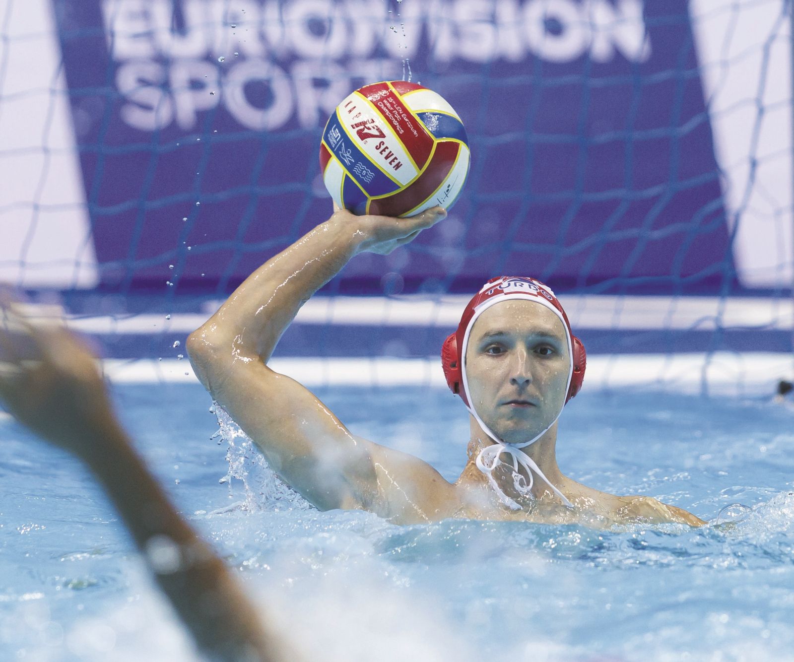 06.09.2022., Spaladium Arena, Split - LEN Europsko prvenstvo u vaterpolu za muskarce, cetvrtfinale, Hrvatska - Gruzija. Marko Bijac  Photo: Miroslav Lelas/PIXSELL