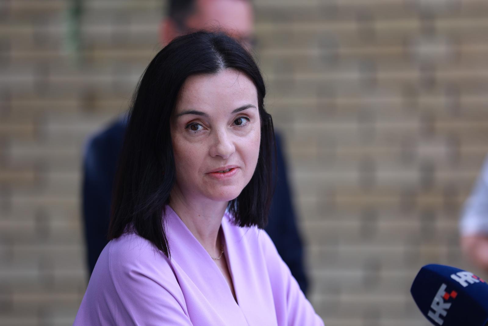 06.07.2023., Osijek -  Ministrica poljoprivrede Marija Vuckovic u posjeti Osjecko-baranjskoj i Vukovarsko-srijemskoj zupaniji, te je u osjeckoj HGK odrzala konferencija za medije na temu „Zetva 2023“. Photo: Davor Javorovic/PIXSELL