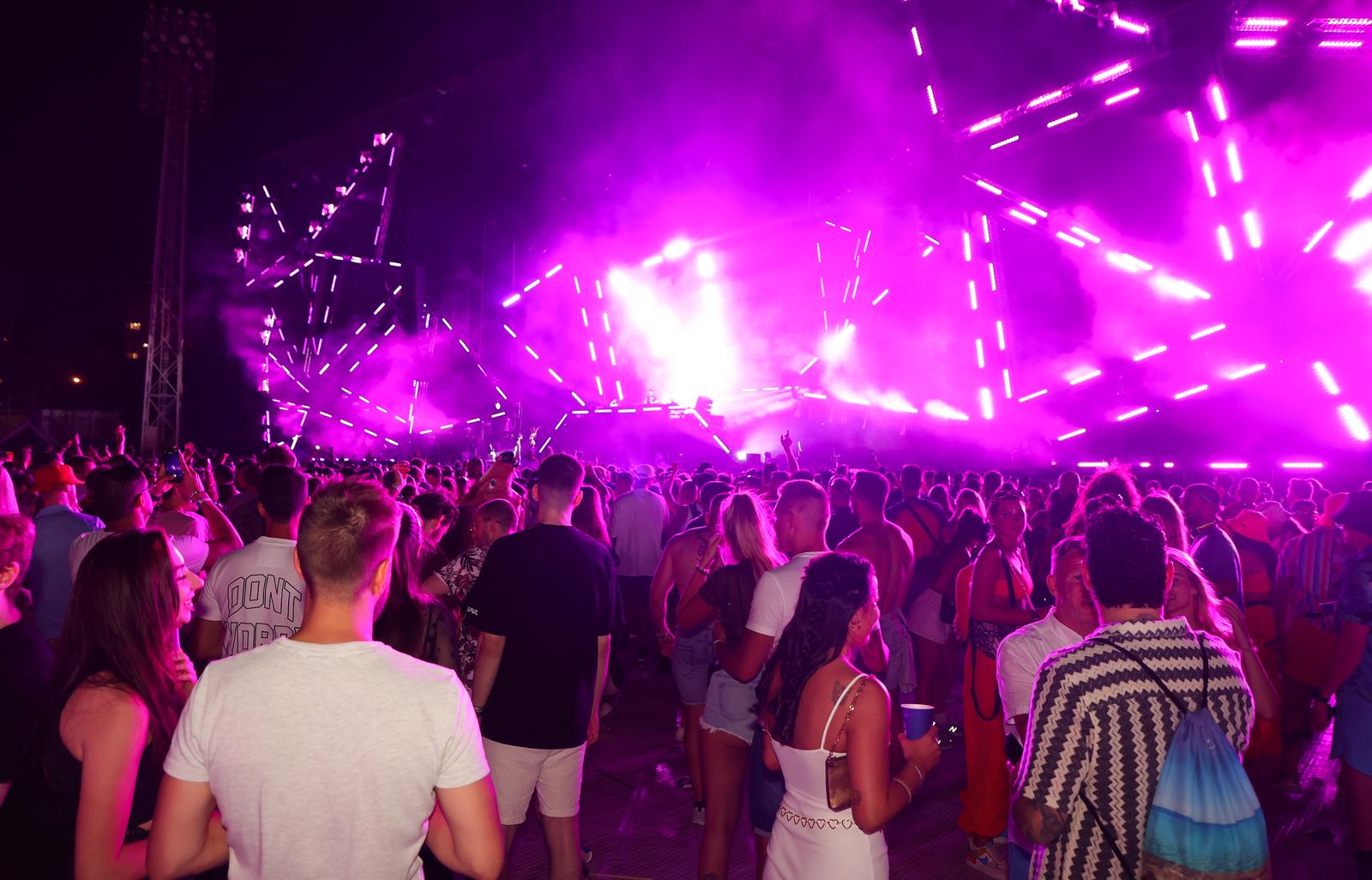 07.07.2023., Split - Zagrijavanje za Ultru Europe Festival koji se odrzava u Parku Mladezi u Splitu.  Photo: Ivana Ivanovic/PIXSELL