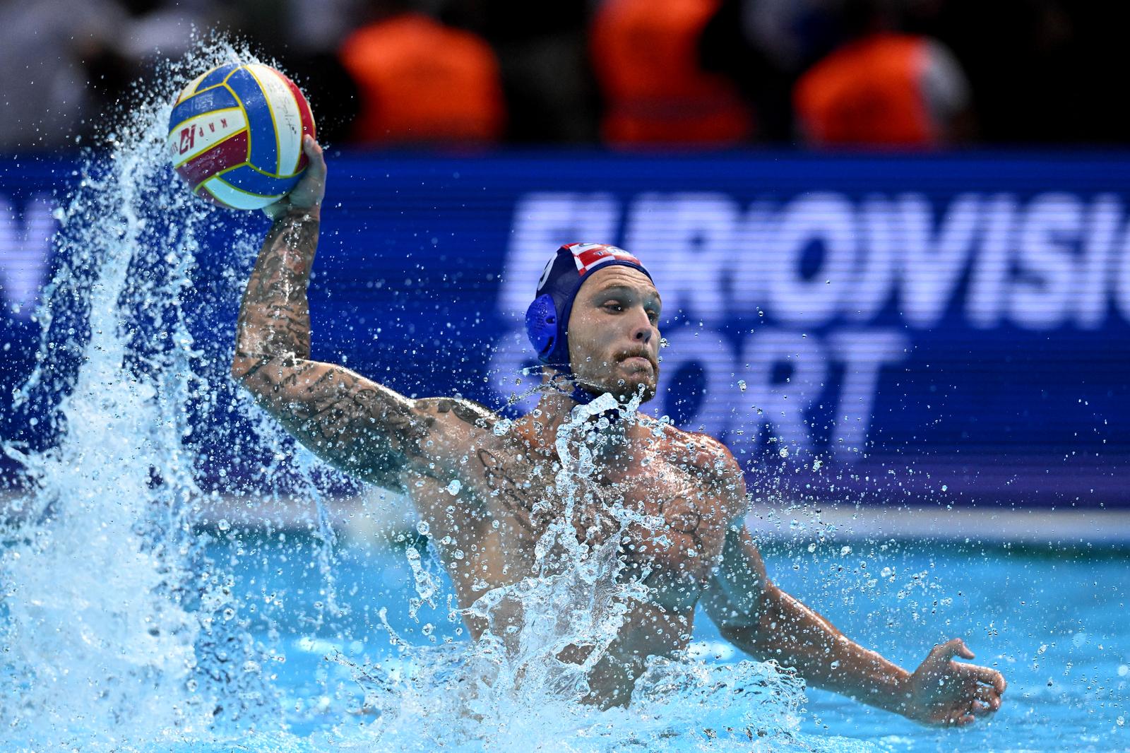 10.09.2022., Spaladium Arena, Split - LEN Europsko prvenstvo u vaterpolu za muskarce, finale, Madjarska - Hrvatska. Jerko Marinic Kragic Photo: Marko Lukunic/PIXSELL