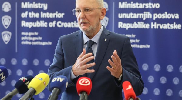 11.07.2023.,Zagreb, MUP - konferencija za medije na temu "Organizacije javnih okupljanja na kojima bi se u kontroliranim uvjetima prezentirala sportska i modificirana vozila. Ministar Davor Bozinovic dao izjavu vezanu za dogadjanja u HEP u Slavonskom Brodu. Photo: Robert Anic/PIXSELL