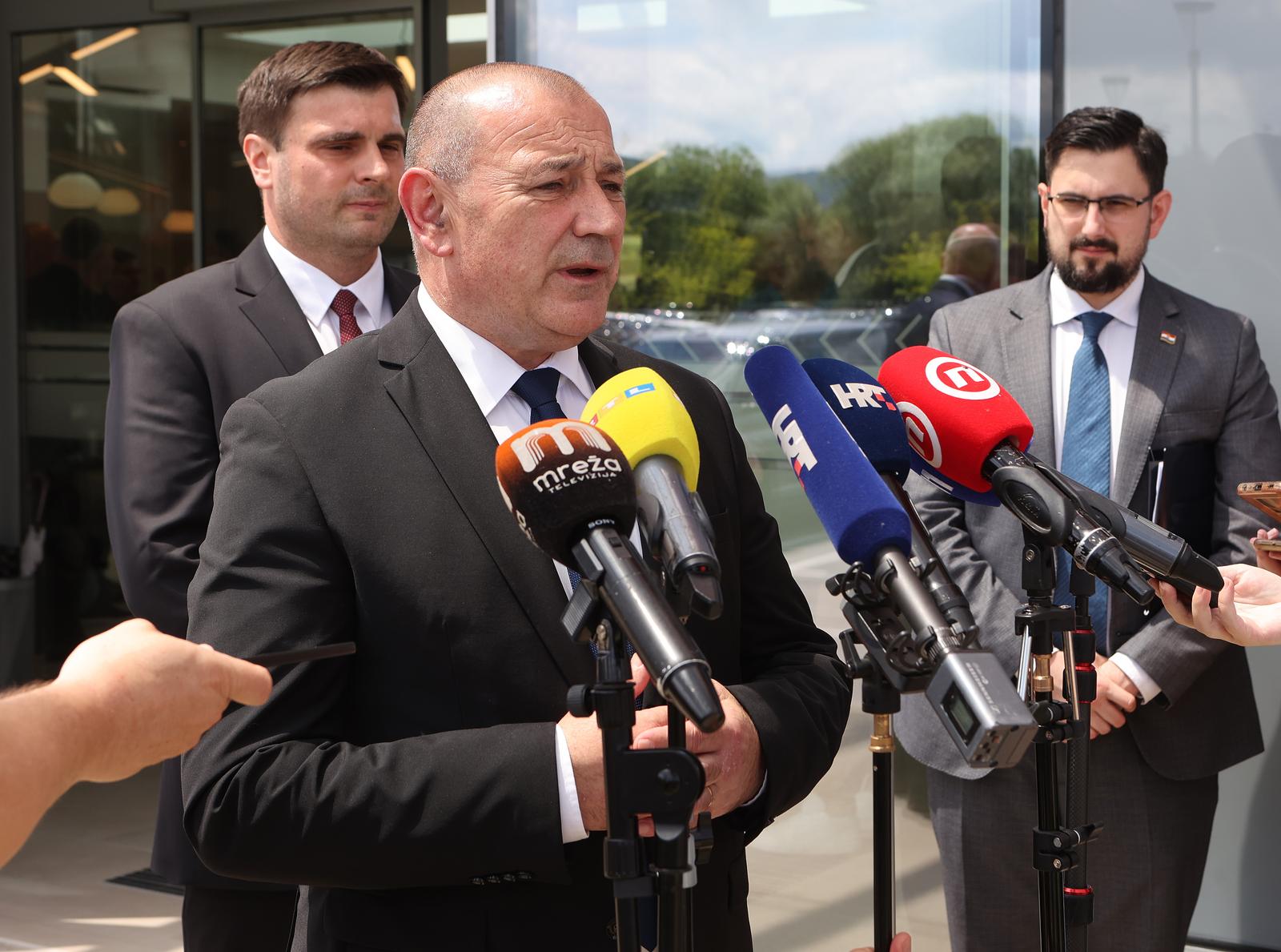 12.06.2023., Petrinja - Svecano otvorenje Veteranskog centra Petrinja kojem su nazocili i predsjednik Vlade Andrej Plenkovic i potpredsjednik Vlade i ministar hrvatskih branitelja Tomo Medved te drugi visoki uzvanici. Photo: Marko Prpic/PIXSELL