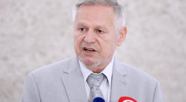 12.07.2023., Zagreb - Na konferenciji za medije odrzanoj u Saboru o zakonu o izbornim jedinicama  govorio je Davorko Vidovic. Photo: Patrik Macek/PIXSELL