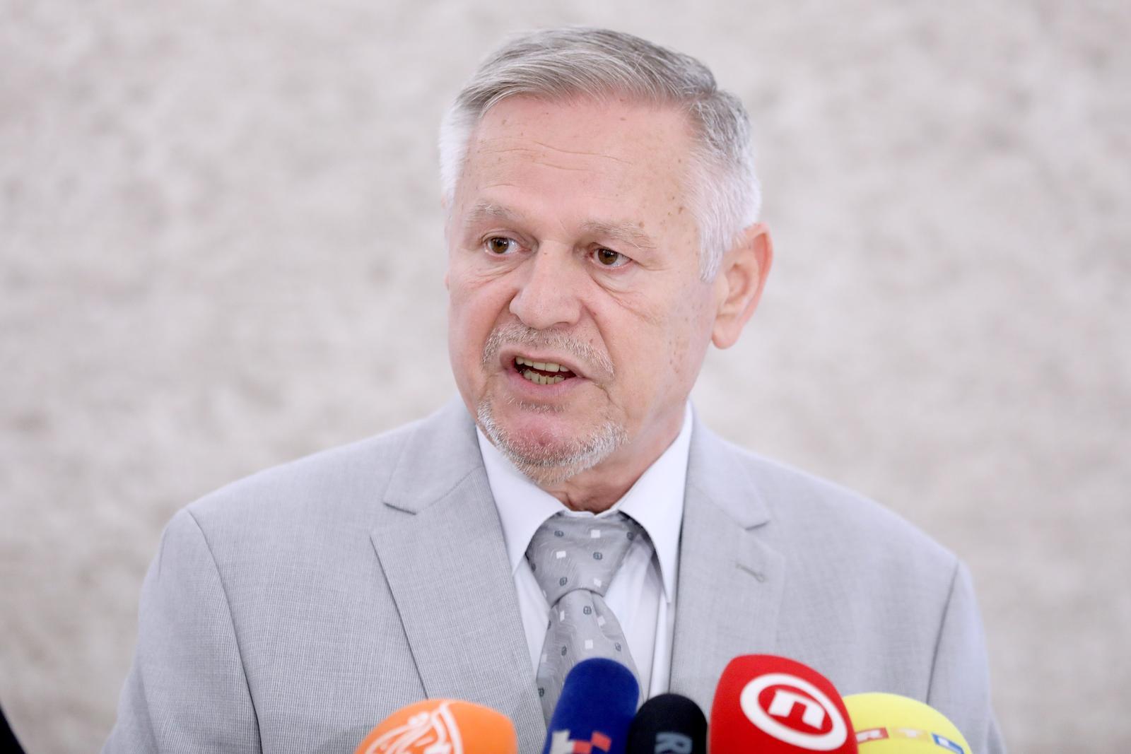 12.07.2023., Zagreb - Na konferenciji za medije odrzanoj u Saboru o zakonu o izbornim jedinicama  govorio je Davorko Vidovic. Photo: Patrik Macek/PIXSELL