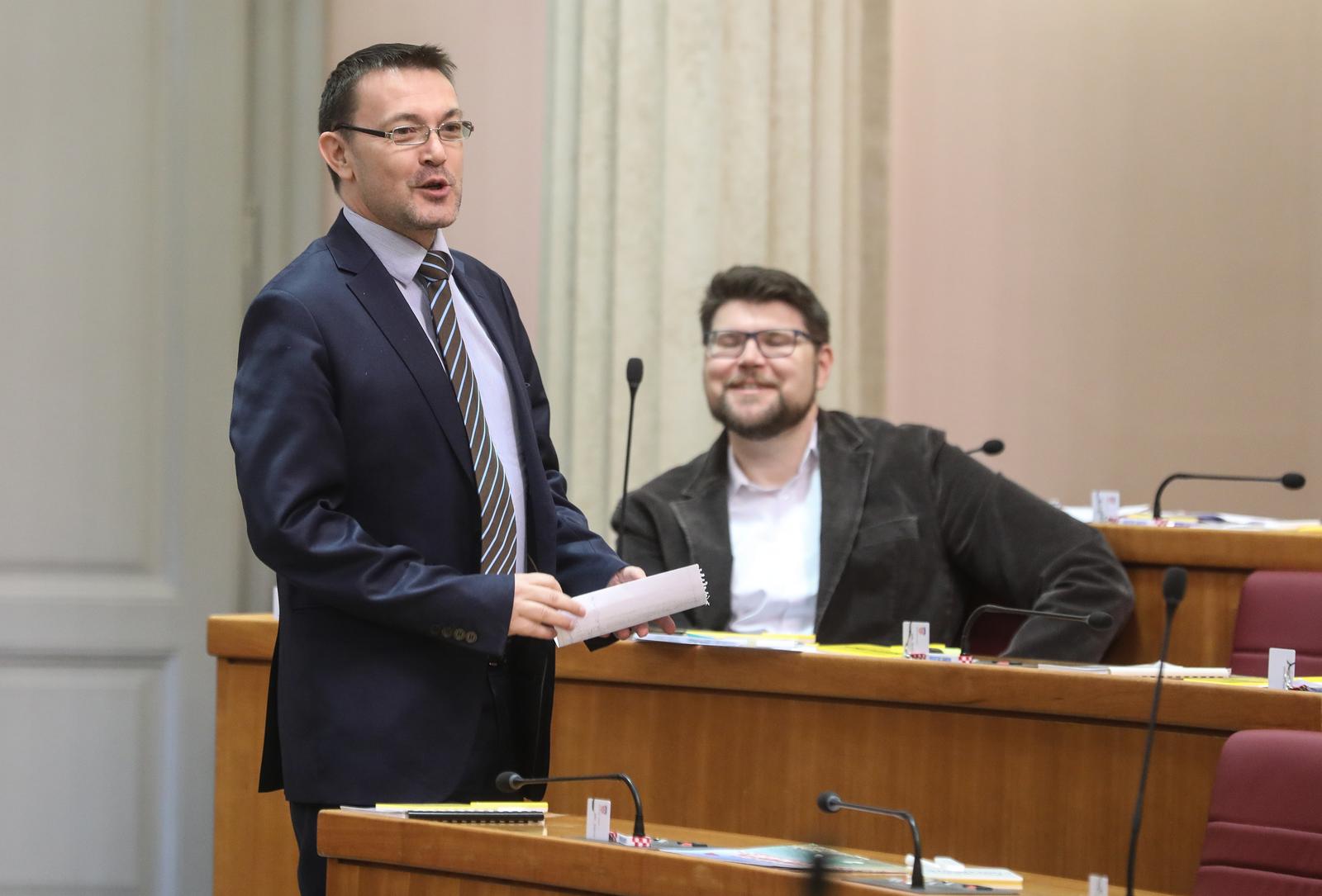 13.04.2023., Zagreb - Nastavljena 16. sjednica Hrvatskog sabora. Arsen Bauk Photo: Robert Anic/PIXSELL
