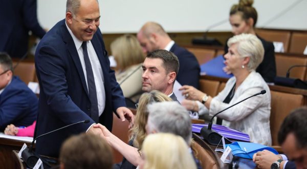 13.7.2023., Zagreb - 67. tematska sjednica Odbora za gospodarstvo odrzana je u dvorani Josipa Sokcevica, u Saboru. Na sjednicu su pozvani predstavnici Ministarstva gospodarstva i odrzivog razvoja, Hrvatske elektroprivrede d.d., PLINACRO-a d.o.o., Hrvatske energetske regulatorne agencije, Hrvatskog operatora trzista energije d.o.o.  Photo: Jurica Galoic/PIXSELL