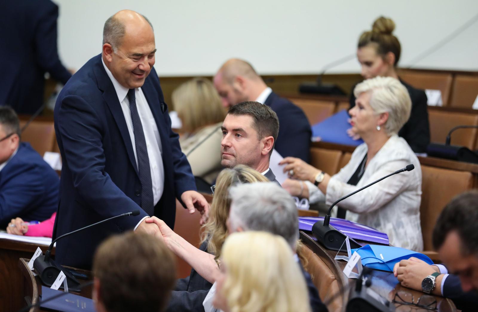 13.7.2023., Zagreb - 67. tematska sjednica Odbora za gospodarstvo odrzana je u dvorani Josipa Sokcevica, u Saboru. Na sjednicu su pozvani predstavnici Ministarstva gospodarstva i odrzivog razvoja, Hrvatske elektroprivrede d.d., PLINACRO-a d.o.o., Hrvatske energetske regulatorne agencije, Hrvatskog operatora trzista energije d.o.o.  Photo: Jurica Galoic/PIXSELL
