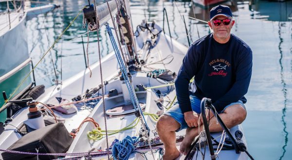 14.07.2023., Split - Nauticar i pustolov Leo Lemesic u Aci Marini Split gdje se nalaze prostorije Jedrilicarskog kluba Labud. Photo: Zvonimir Barisin/PIXSELL