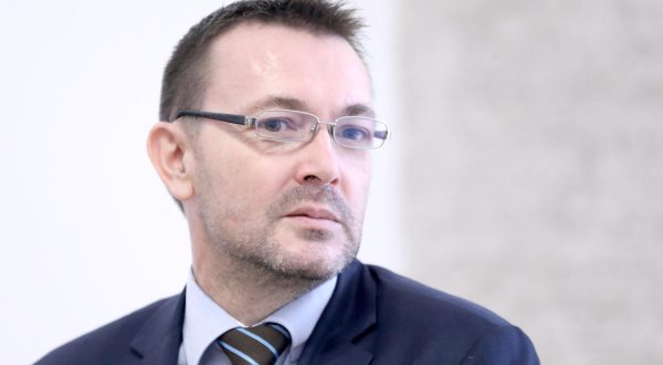 16.06.2023., Zagreb - Na konferenciji za medije odrzanoj u Saboru o presudi suda u Varazdinu i akciji Uskoka govorio je Arsen Bauk.
. Photo: Patrik Macek/PIXSELL