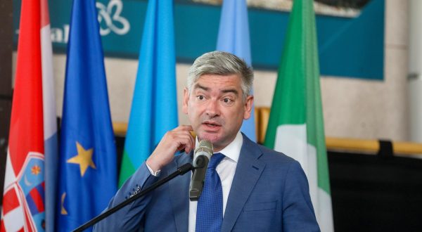 16.06.2023..,Bale -
Europski sajam modularnih i montaznih kuca. Predsjednik Vlade Andrej Plenkovic sudjelovao je na Konferenciji "Izazovi zelene tranzicije 2023". Boris MIletic ( Istarski zupan). Photo: Srecko Niketic/PIXSELL