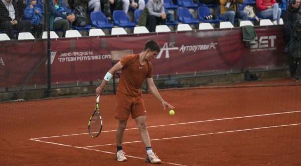 18.04.2023., Teniski centar Nacionalnog teniskog kompleksa u parku Mladen Stojanovic, Banjaluka (BiH) – Na ATP turniru Srpska Open mec su odigrali Richard Gasquet i Dino Prizmic.

 Photo: Dejan Rakita/PIXSELL