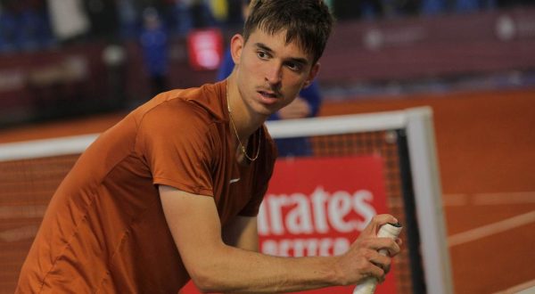 18.04.2023., Teniski centar Nacionalnog teniskog kompleksa u parku Mladen Stojanovic, Banjaluka (BiH) – Na ATP turniru Srpska Open mec su odigrali Richard Gasquet i Dino Prizmic.

 Photo: Dejan Rakita/PIXSELL