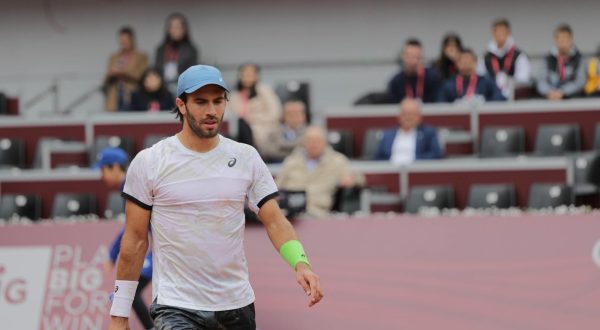 18.04.2023., Banja Luka, Bosna i Hercegovina - Mec drugog kola ATP turnira Srpska Open izmedju srpskog tenisaca Lasla Djerea i hrvatskog tenisaca Borne Corica. Borna Coric Photo: Dejan Rakita/PIXSELL