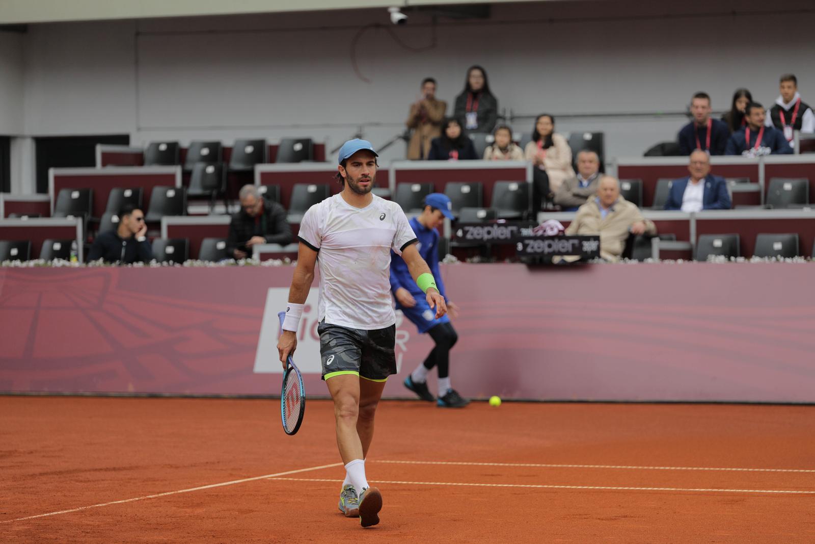 18.04.2023., Banja Luka, Bosna i Hercegovina - Mec drugog kola ATP turnira Srpska Open izmedju srpskog tenisaca Lasla Djerea i hrvatskog tenisaca Borne Corica. Borna Coric Photo: Dejan Rakita/PIXSELL
