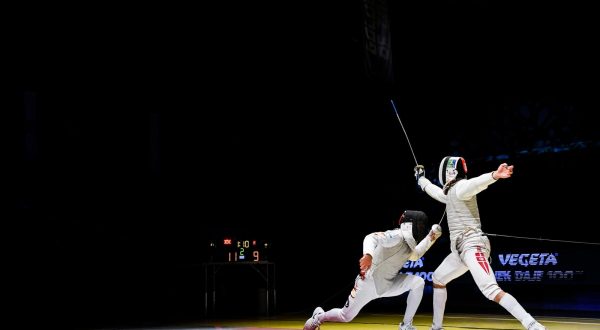 19.10.2019., Zagreb - Mecevalacki turnir Golden Foil of Zagreb.  Polufinale, Carlos Llavador (SPA) - Mohamed Samandi(TUN)  Photo: Josip Regovic/PIXSELL