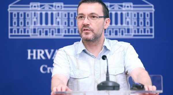 20.07.2023., Zagreb - Na konferenciji za medije odrzanoj u Saboru o izvanrednoj sjednica Sabora govorio je Arsen Bauk. Photo: Patrik Macek/PIXSELL