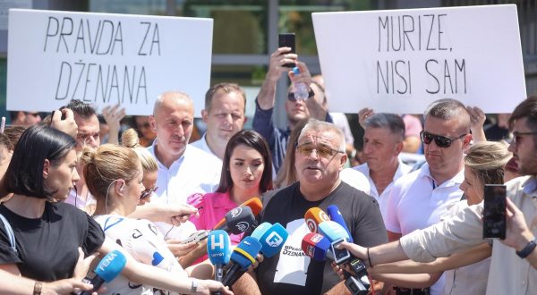 21.07.2023., Sarajevo, Bosna i Hercegovina - Apelaciono vijece Suda BiH izreklo je danas drugostupanjsku presudu kojom su optuzeni u predmetu Alisa Mutap i Hasan Dupovac proglaseni krivim zbog prikrivanja dokaza u slucaju stradanja Dzenana Memica 2016. godine. Photo: Armin Durgut/PIXSELL