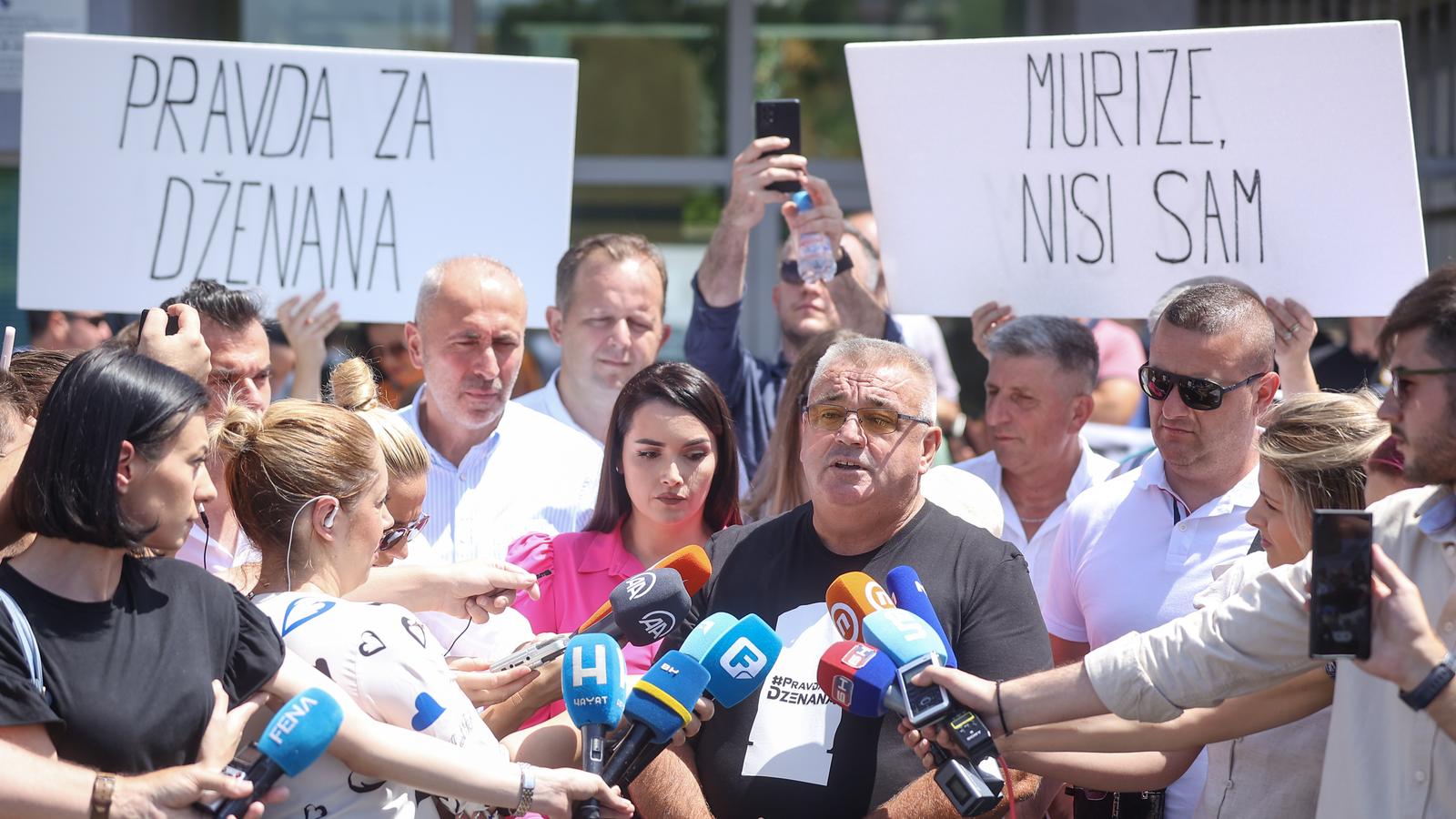 21.07.2023., Sarajevo, Bosna i Hercegovina - Apelaciono vijece Suda BiH izreklo je danas drugostupanjsku presudu kojom su optuzeni u predmetu Alisa Mutap i Hasan Dupovac proglaseni krivim zbog prikrivanja dokaza u slucaju stradanja Dzenana Memica 2016. godine. Photo: Armin Durgut/PIXSELL