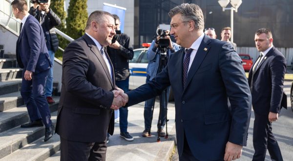 22.02.2023. Vukovar, Hotel Lav - Obiljezavanje 33. godine djelovanja Hrvatske demokratske zajednice. Na obiljezavanju je sudjelovao predsjednik Vlade i predsjednik HDZ-a Andrej Plenkovic. Photo: Davor Javorovic/PIXSELL