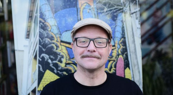 22.4.2023., Zagreb - Predstavljanje novog izdanja zagrebackog turistickog vodica "Zagreb Street art & Graffiti guide 2023/24”, autora Kresimira Golubica u knjiznici Marina Drzica. Photo: Neva Zganec/PIXSELL