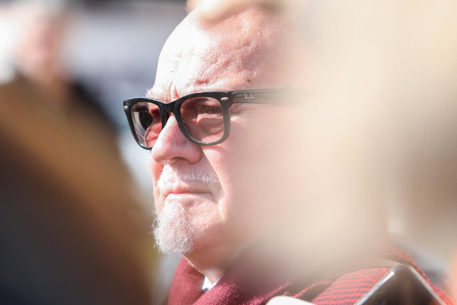 23.02.2021., Split - Na Zupanijskom sudu izrecena je presuda Filipu Zavadlavu za trostruko ubojstvo. Odvjetnik Filipa Zavadlava, Branko Seric Photo: Ivo Cagalj/PIXSELL
