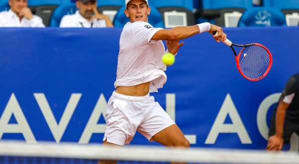 25.07.2023.., Umag -
Plava Laguna Croatia Open Umag. 
Drugo kolo, mec izmedju nizozemac Jesper De Jong i talijan Matteo Arnaldi.  Photo: Srecko Niketic/PIXSELL