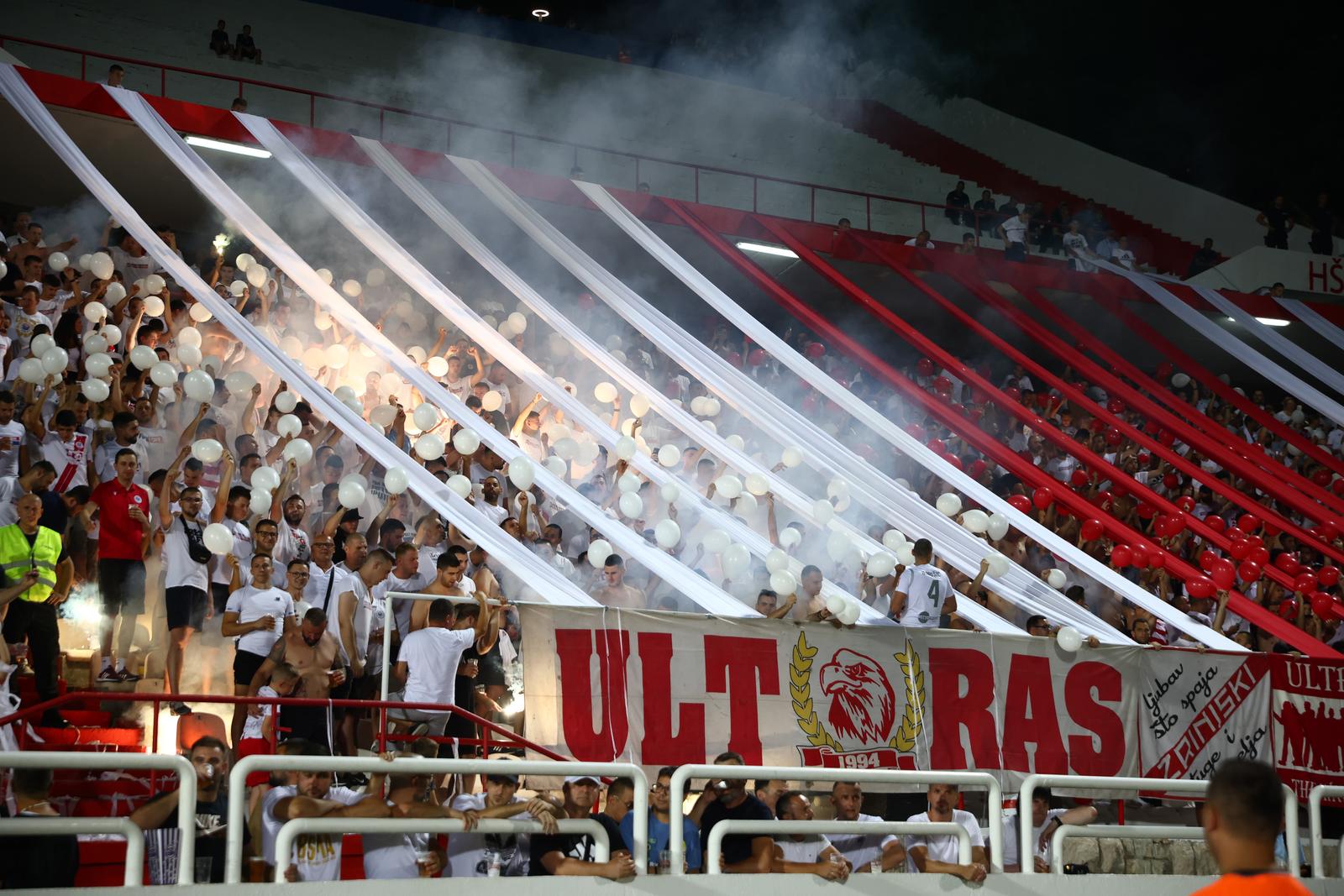 25.07.2023. Mostar - Drugo pretkolo kvalifikacija za Ligu prvaka izmedju HSK Zrinjski Mostar i SK Slovan Bratislava   Photo: Denis Kapetanovic/PIXSELL