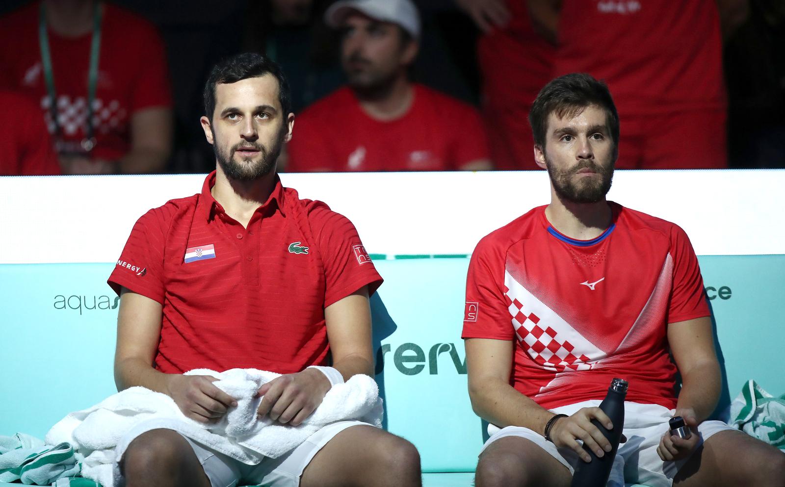 25.11.2022., Malaga - Jose Maria Martin Carpena Arena. Davis Cup by Rakuten. Polufinale, parovi Matthew Ebden/Max Purcell v Nikola Mektic/Mate Pavic, Photo: Sanjin Strukic/PIXSELL