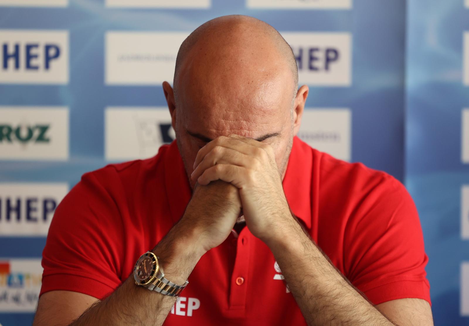 26.05.2023.,hotel Zonar, Zagreb - Izbornik Ivica Tucak uz kapetana Ivana Krapica i Perica Bukic
predstavili su sve aktivnosti i siri spisak reprezentativaca prije pocetka nove reprezentativne sezone Barakuda. Photo: Marko Prpic/PIXSELL