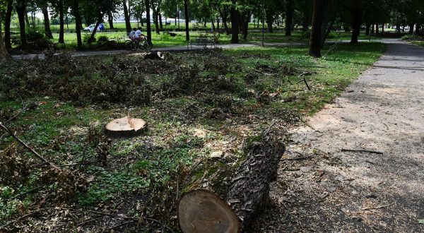 30.07.2023., U sredistu grada jos su vidljivi tragovi zadnjeg razornog nevremena. Photo: Ivica Galovic/PIXSELL