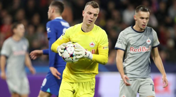 SALZBURG,AUSTRIA,25.OCT.22 - SOCCER - UEFA Champions League, group stage, Red Bull Salzburg vs Chelsea FC. Image shows Philipp Koehn (RBS). Photo: GEPA pictures/ Mathias Mandl